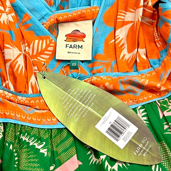 🌺🎉HP🎉🌺 NWT Farm Rio Lace Garden Mix Midi Dress - Picture 16 of 16